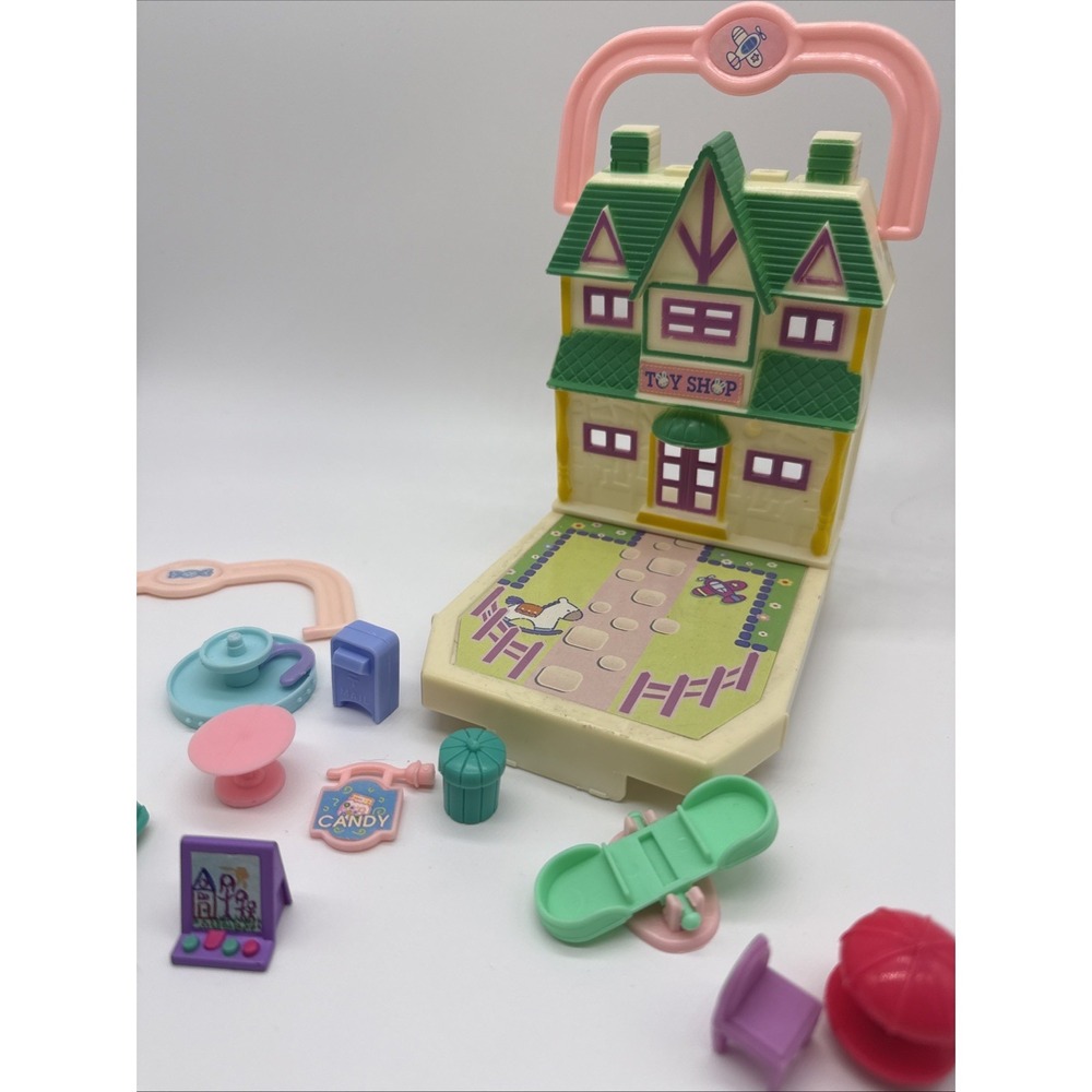 Vintage 1990s Meow Meow Teddys wonderland Toy store & misc accessories